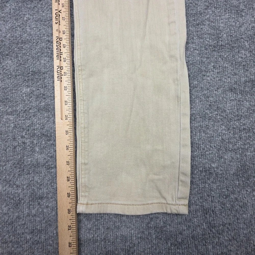 Marine Layer 5 Pocket Slim Straight Twill Pant Men's 33 x 32 (FITS 32 x 30)Beige